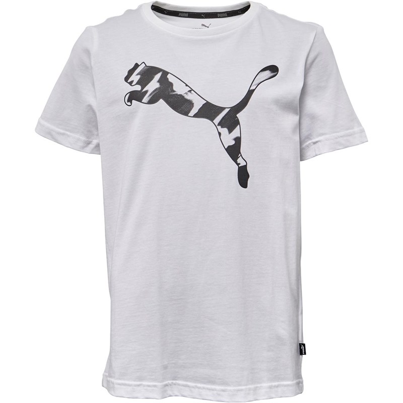 Buy Puma Boys Graphic Cat TShirt Puma White