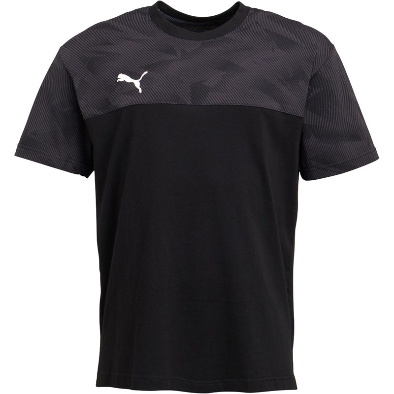 Buy Puma Mens Cup Casuals T-Shirt Puma Black/Puma White