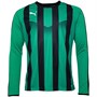 Puma Mens Liga Striped Long Sleeve Jersey Pepper Green/Puma Black
