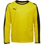 Puma Junior Liga Long Sleeve Jersey Cyber Yellow/Puma Black