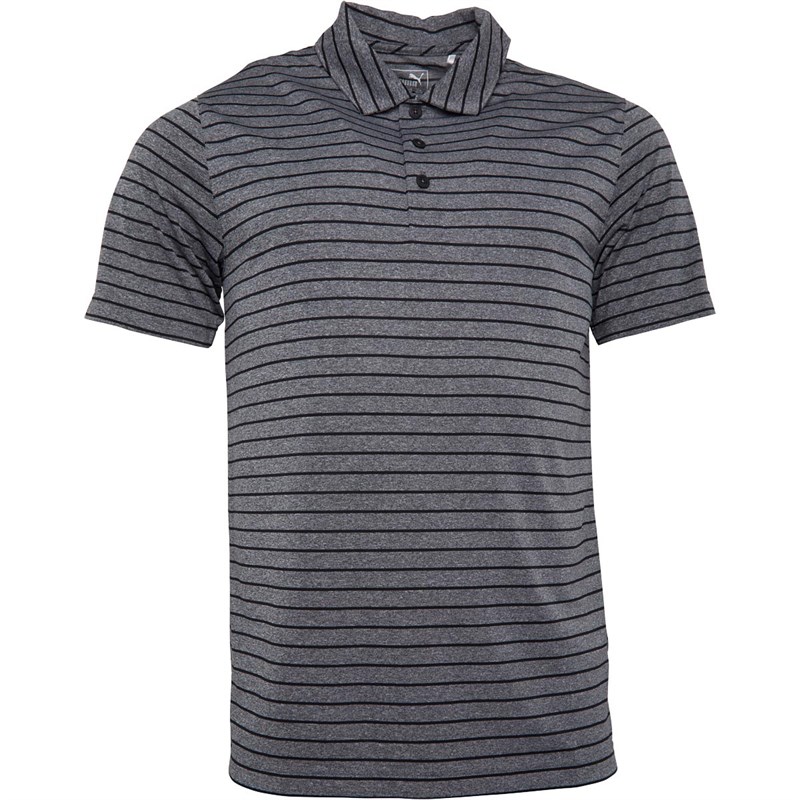 Buy Puma Mens Rotation dryCELL Stripe Golf Polo Black