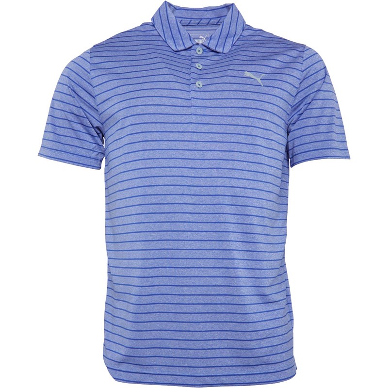 Buy Puma Mens Rotation dryCELL Stripe Golf Polo Blue