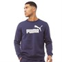 Puma Herren Essentials Big Logo Sweatshirt Navy