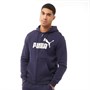 Puma Heren Essentials Big Logo Hoodie Marineblauw