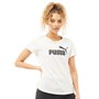 Puma Tee-Shirt Essentials Big Logo Femme Blanc