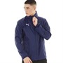 Puma Mens Liga Training Rain Jacket Core (With Hood) Peacoat/White
