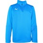 Puma Junior Boys Liga Training 1/4 Zip Top Electric Blue/White