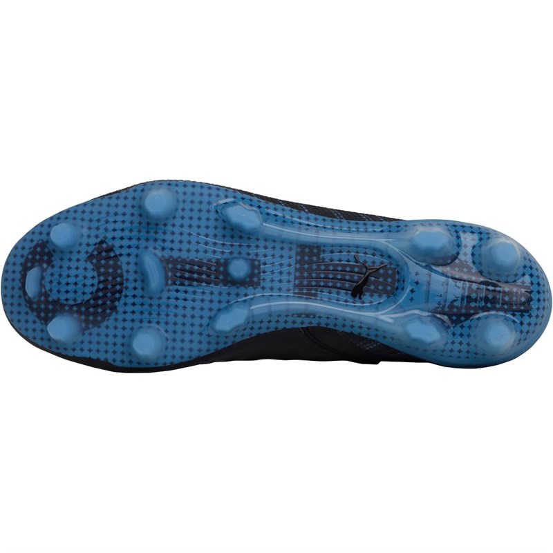 Puma Mens Junior One 5.1 City Pack FG/AG Football Boots Black/Blue