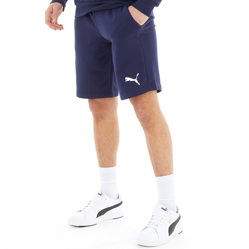 Buy Puma Mens Essentials Fleece Shorts Navy