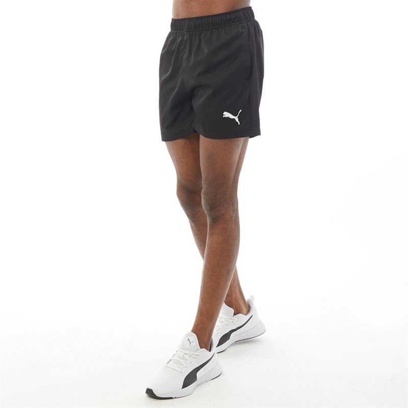 PUMA woven shorts in black