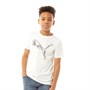 Puma Junior Graphic Cat T-Shirt Puma White