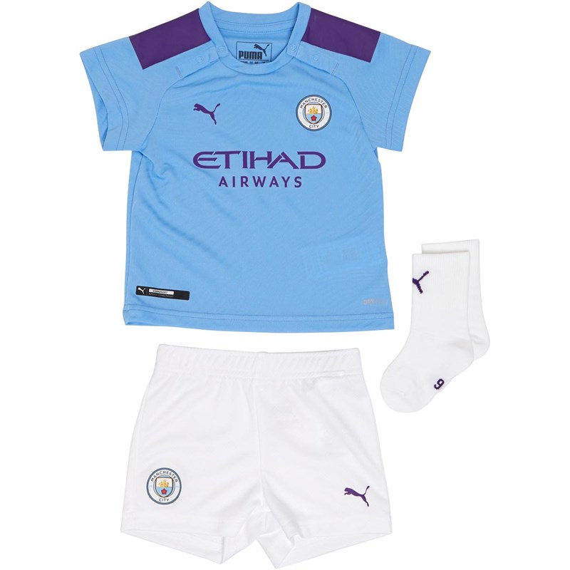 Buy Puma Infant Boys MCFC Manchester City Home Baby Kit Blue/Purple