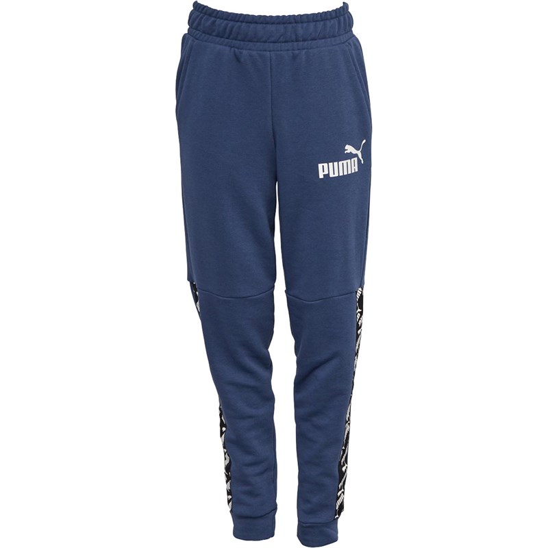 Buy Puma Junior Amplified Taped Sweat Pants Blue