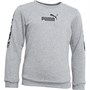 Puma Junior Boys Amplified Crew Sweatshirt Med Grey Heather