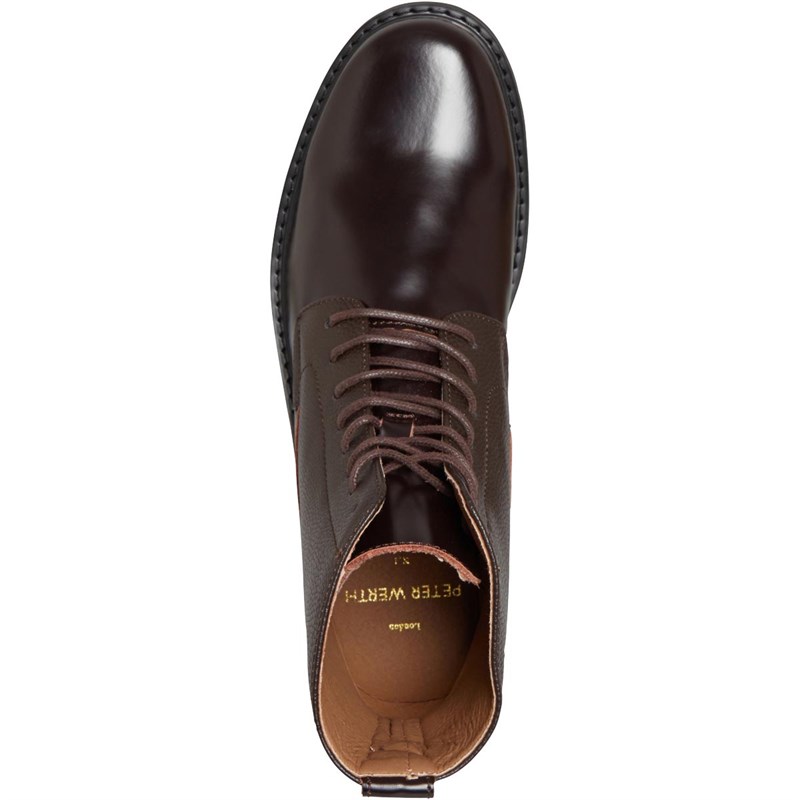 Peter Werth Mens Dean Boots Oxblood