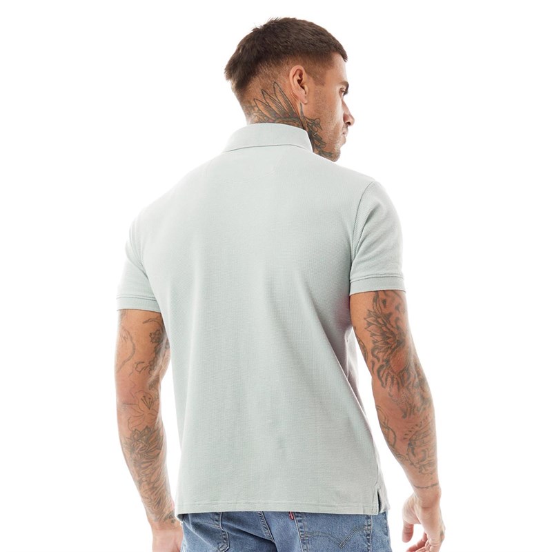 Peter Werth Mens Molton Polo Grey