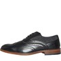 Peter Werth Mens Durham Two Tone Brogues Black/Herringbone