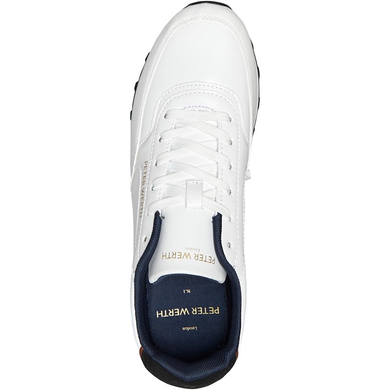 Peter Werth Mens Quinn Trainers White