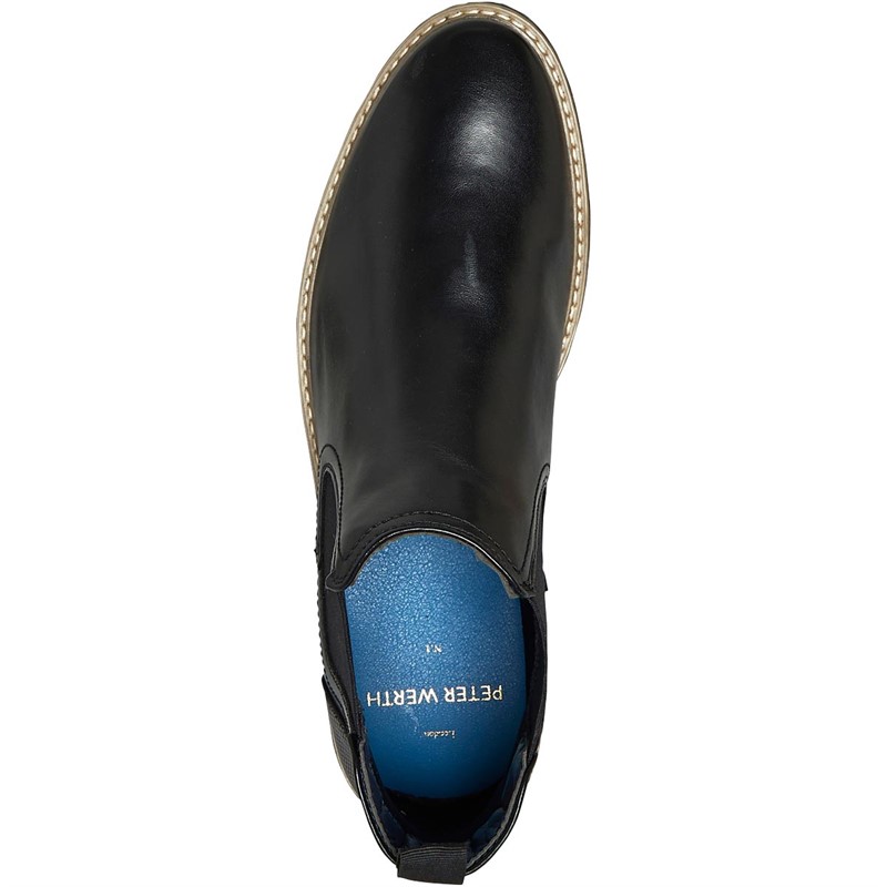 Peter Werth Mens Matson Chelsea Boots Black