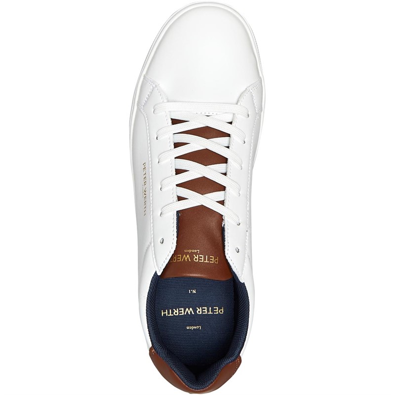 Peter Werth Mens Hendle 2 Trainers White