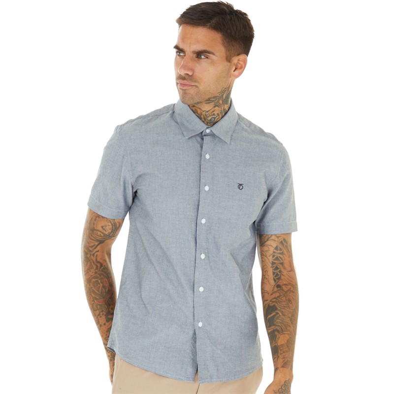 Peter Werth Mens Church Short Sleeve Shirt Black