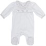 Rock A Bye Baby Girls Boutique Babygrow White