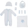 Rock A Bye Baby Boys Boutique Eight Pack Hanging Gift Set Baby Blue