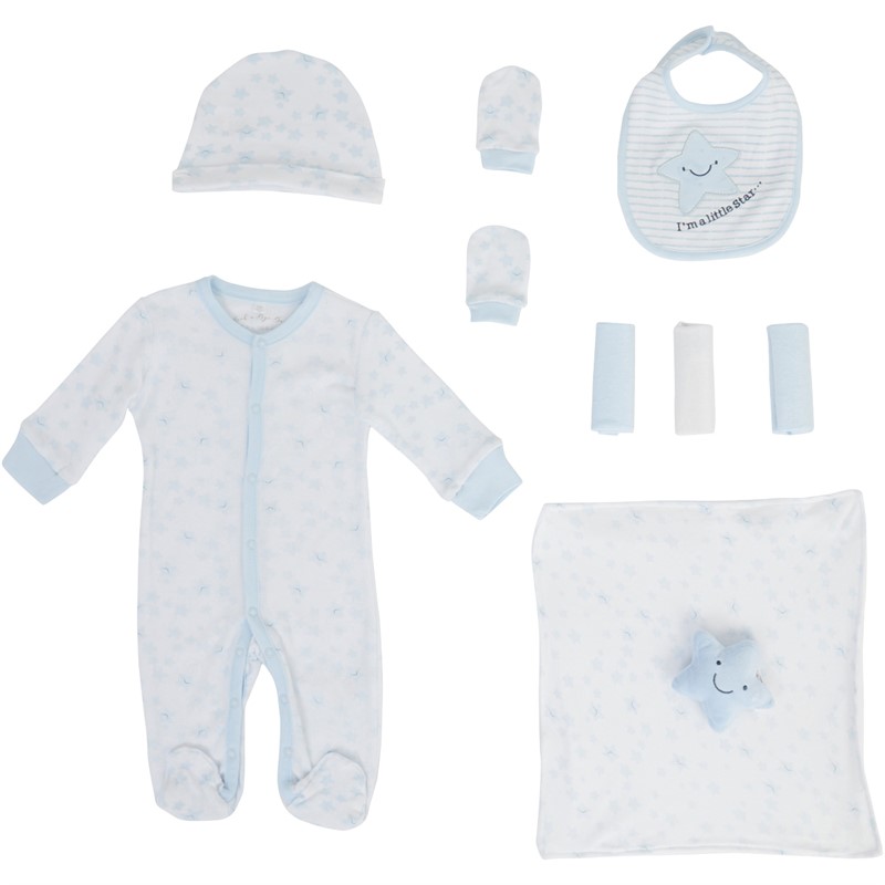 Buy Rock A Bye Baby Boys Boutique Eight Pack Hanging Gift Set Baby Blue