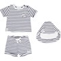 Rock A Bye Baby Boys Boutique T-Shirt Shorts And Hat Set Navy
