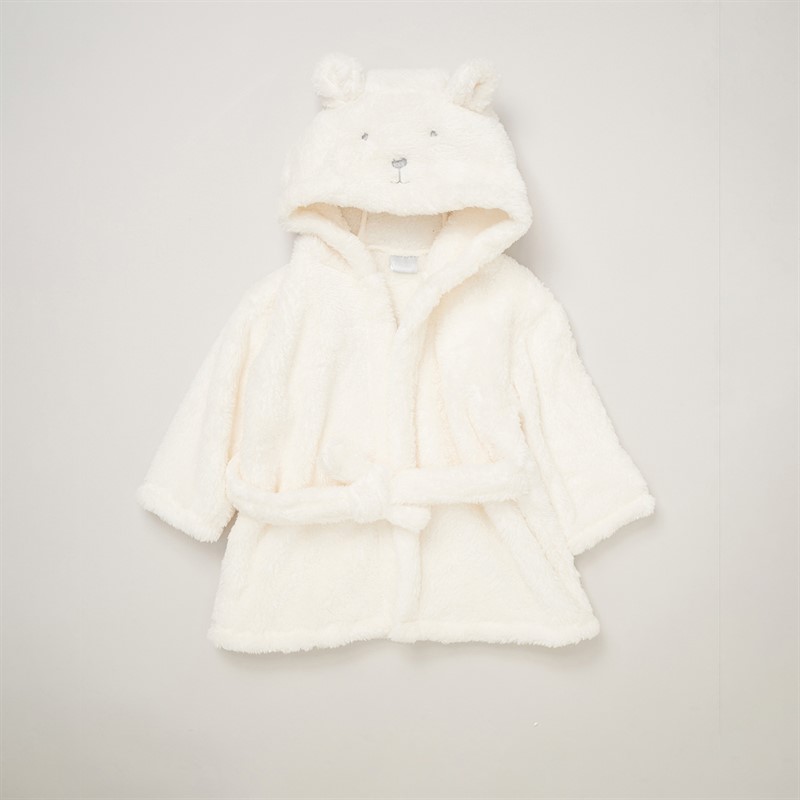 Rock A Bye Baby Boutique Kids Bathrobe and Plush Toy Cream