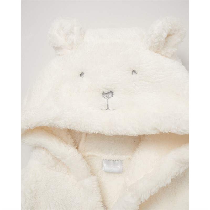 Rock A Bye Baby Boutique Kids Bathrobe and Plush Toy Cream