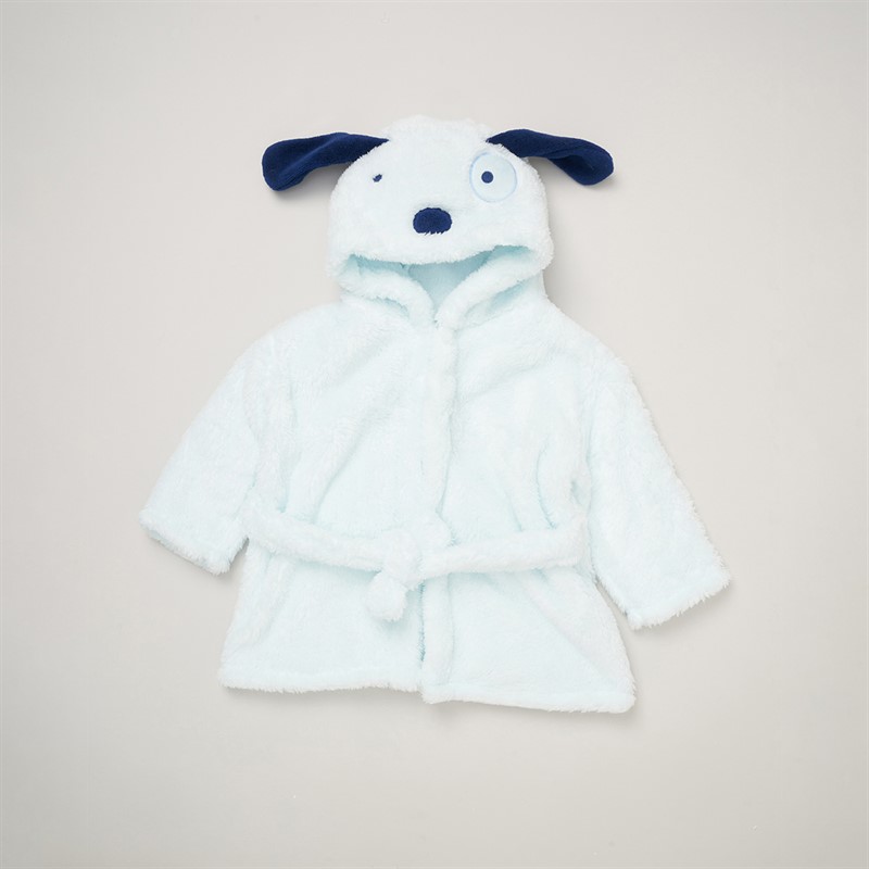 Rock A Bye Baby Boutique Boys Bathrobe and Plush Toy Baby Blue Bblu  Baby Blue