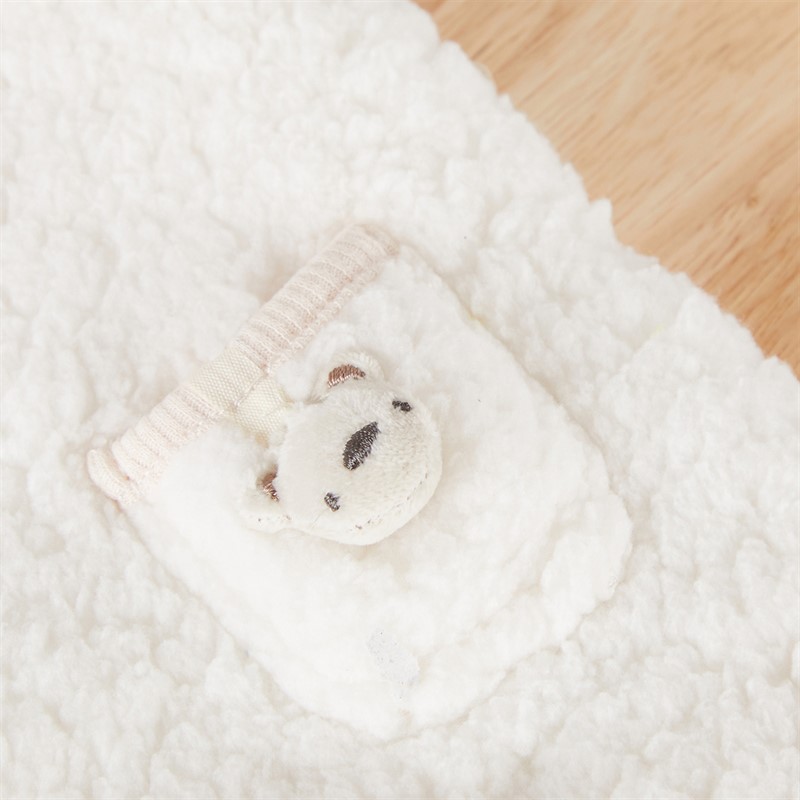 Rock A Bye Baby Boutique Kids Borg Dungarees Hat And Rib Marl Bodysuit Cream Crm  Cream