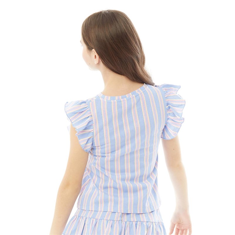 Olly & Molly Girls Top Candy Stripe