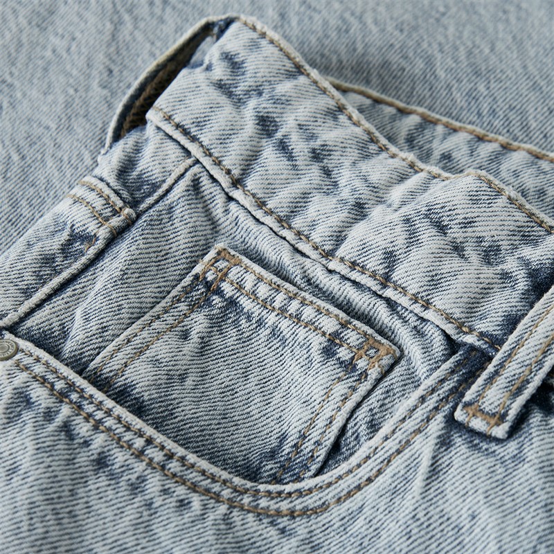 LMTD Birm luźne jeansy dla chłopca kolor Light Blue Denim