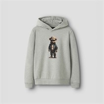 LMTD Namse bluza z kapturem dla chłopca kolor Light Grey Melange