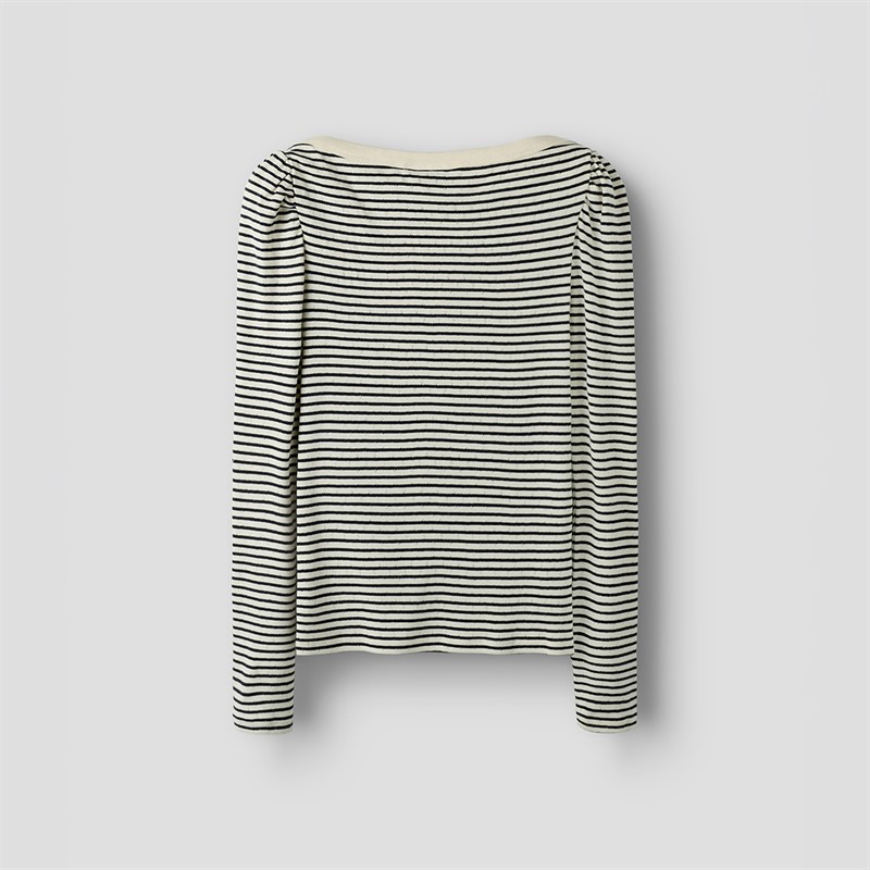 LMTD Piger Seher Langærmet Bådhals Top Navy Blazer
