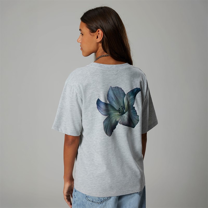 LMTD Piger Hibi Kortærmet T Shirt Light Grey Melange