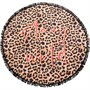 South Beach Womens Stay Wild Round Microfibre Towel Leopard Print
