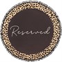 South Beach Womens Reserved Round Microfibre Towel Leopard Print/Black