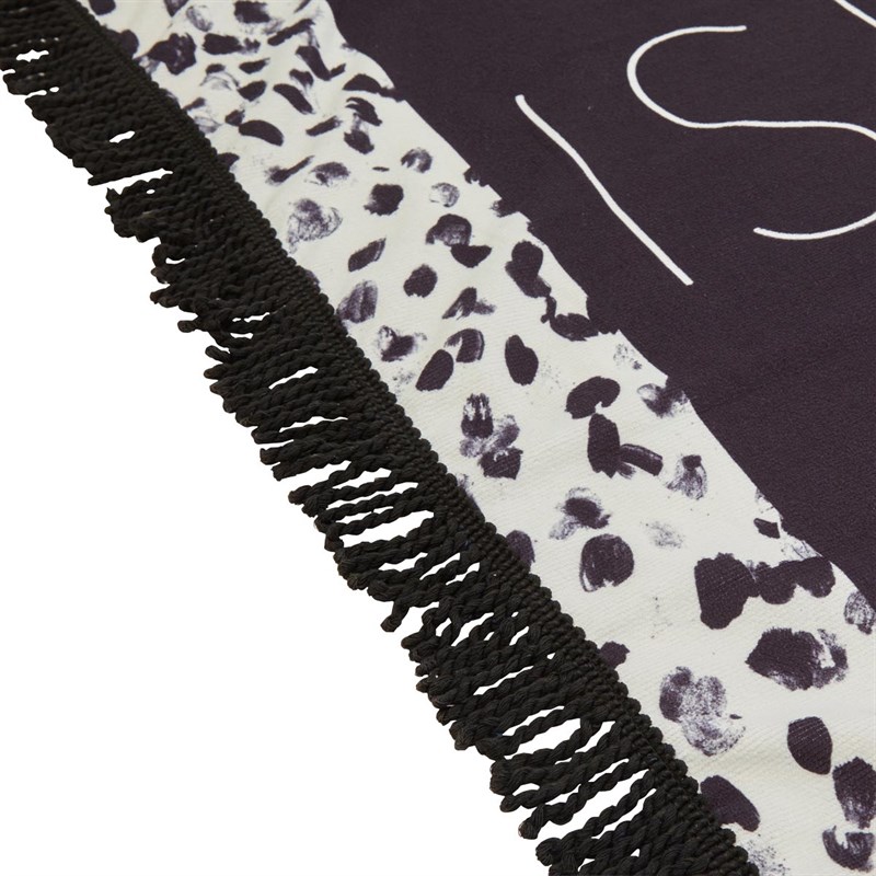 South Beach Womens Island Vibes Microfibre Towel Black/White