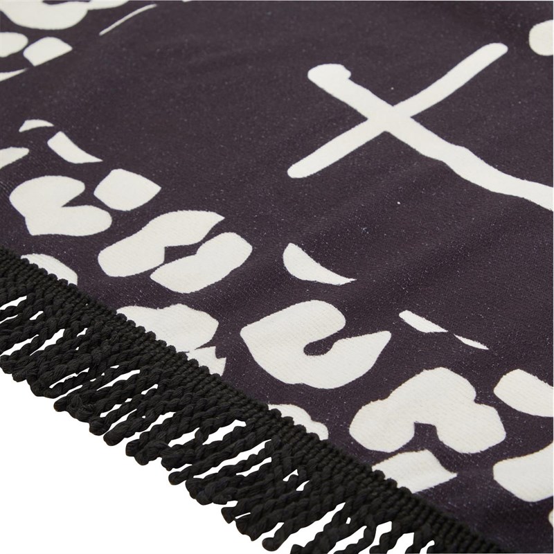 South Beach Womens Time Out Microfibre Towel Black/White