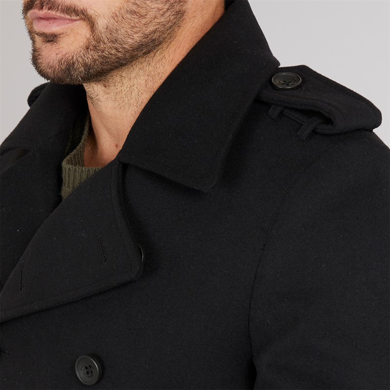 Feraud Mens DB Slim Fit Reefer Jacket Black