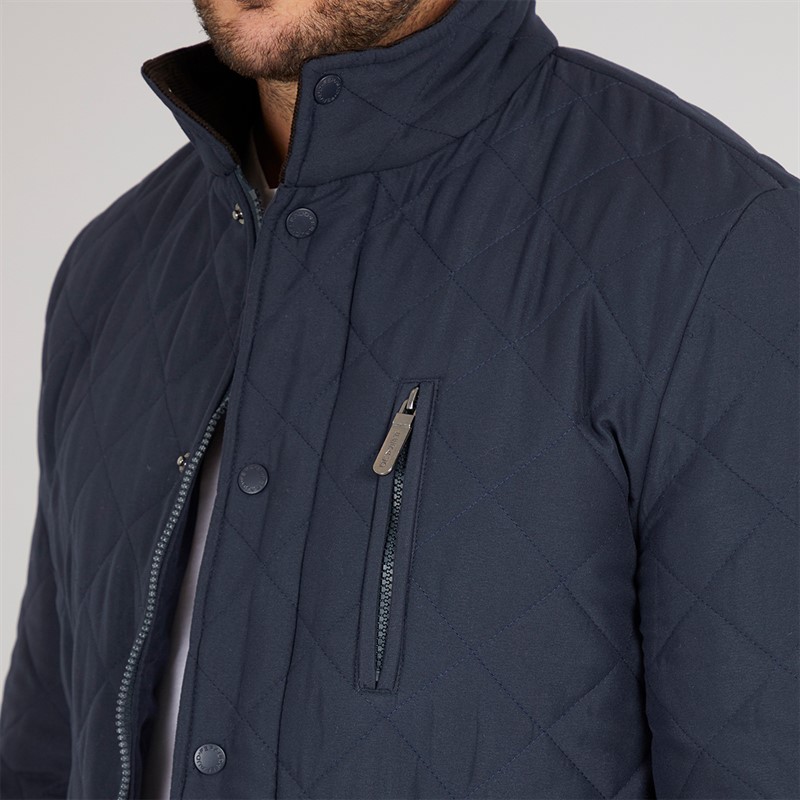 Feraud Mens Prima Quilted Jacket Navy