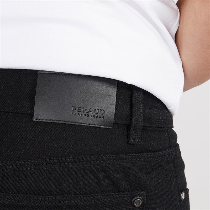 Feraud Mens Five Pocket Slim Fit Jeans Black