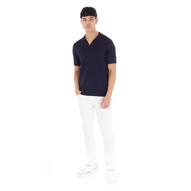 Feraud Mens Knitted Polo Navy