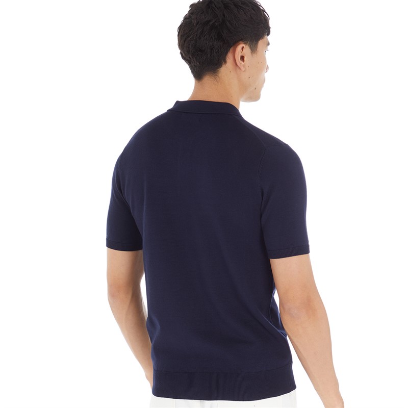 Feraud Mens Knitted Polo Navy