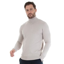 Feraud Mens Roll Neck Jumper Stone