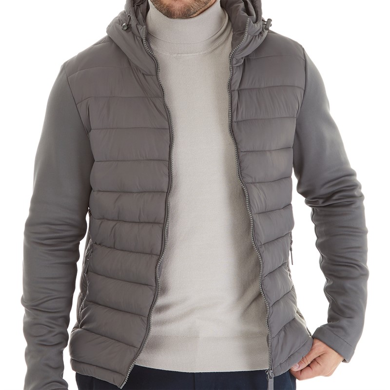 Feraud Mens Quilted Jacket Charcoal