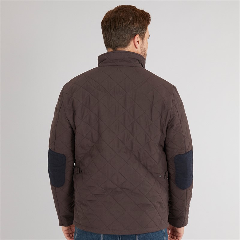 Feraud Mens Prima Quilted Jacket Chocolate